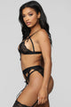 Body Language 3 Piece Garter Set - Black