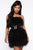 Featherlicious Mini Dress - Black