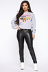 Back For Seconds Lace Up Leggings - Black