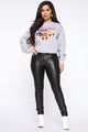 Back For Seconds Lace Up Leggings - Black