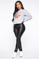 Back For Seconds Lace Up Leggings - Black