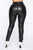 Back For Seconds Lace Up Leggings - Black