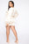 In Charge Satin Mini Dress - Ivory