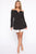 Working Hard Off Shoulder Blazer Dress - Black/White