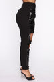 Sequins Of Events Boyfriend Jeans - Black