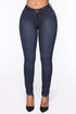 Classic Mid Rise Jeans Shorter Length - Blue Wash