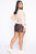 Kenzie Mini Skirt - Black/combo