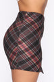 Kenzie Mini Skirt - Black/combo