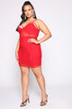 Avenge Mesh Dress - Red