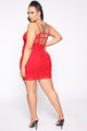 Avenge Mesh Dress - Red