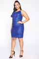 Misbehaving Sequin Mini Dress - Royal