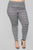 What A Houndstooth Print Leggings - Black/White
