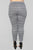 What A Houndstooth Print Leggings - Black/White