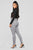 What A Houndstooth Print Leggings - Black/White