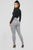 What A Houndstooth Print Leggings - Black/White