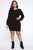 Say You Love Me Sweater Dress - Black