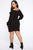 Say You Love Me Sweater Dress - Black