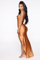His Darkest Secret Maxi Dress - Cognac
