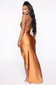 His Darkest Secret Maxi Dress - Cognac