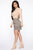 Don't Be A Hound Mini Skirt - Taupe/combo