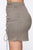 Don't Be A Hound Mini Skirt - Taupe/combo