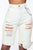 Baby Got Bag Distressed Shorts - Light Wash