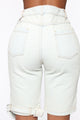 Baby Got Bag Distressed Shorts - Light Wash