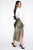 Celebrate Success Satin Midi Skirt - Olive