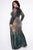 Chasing Dreams Sequin Maxi Gown - Gold/Hunter