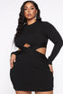 Back For More Bandage Mini Dress - Black
