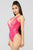 Manipulation Teddy Bodysuit - Hot Pink