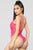 Manipulation Teddy Bodysuit - Hot Pink