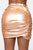 Make Me A Liar Ruched Mini Skirt - Nude
