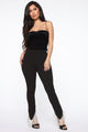 Will Always Shine On Fringe Pants - Black