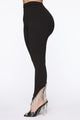 Will Always Shine On Fringe Pants - Black