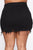 Breaking All The Rules Mini Skirt - Black Wash