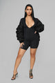 Electric Feelings Romper - Black