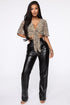 Don't See A Flaw PU Pant - Black