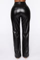 Don't See A Flaw PU Pant - Black
