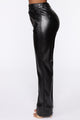 Don't See A Flaw PU Pant - Black