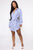 Right On Time Mini Dress - Blue/combo