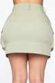 Cargo Small Talk Skirt - Sage