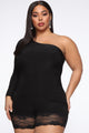 Nothing Too Serious Romper - Black