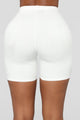 Classic Mini Biker Shorts - White