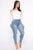 The Comeback Distressed Skinny Jeans - Light Blue Wash