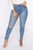 The Comeback Distressed Skinny Jeans - Light Blue Wash