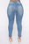 The Comeback Distressed Skinny Jeans - Light Blue Wash