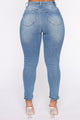 The Comeback Distressed Skinny Jeans - Light Blue Wash