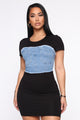 A Look Mini Dress - Black/combo