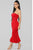 Fit For The Occasion Midi Dress - Red
